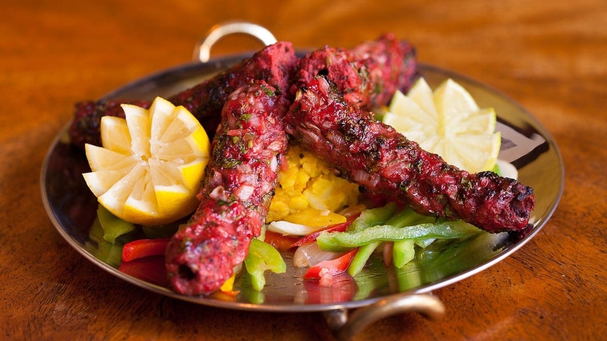 Sheekh Kebab (Ground Lamb Kebab).