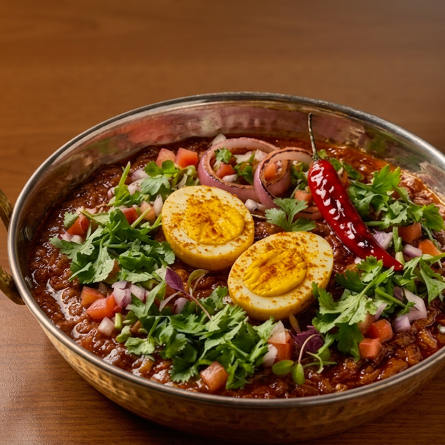 House Spiced Egg Masala.